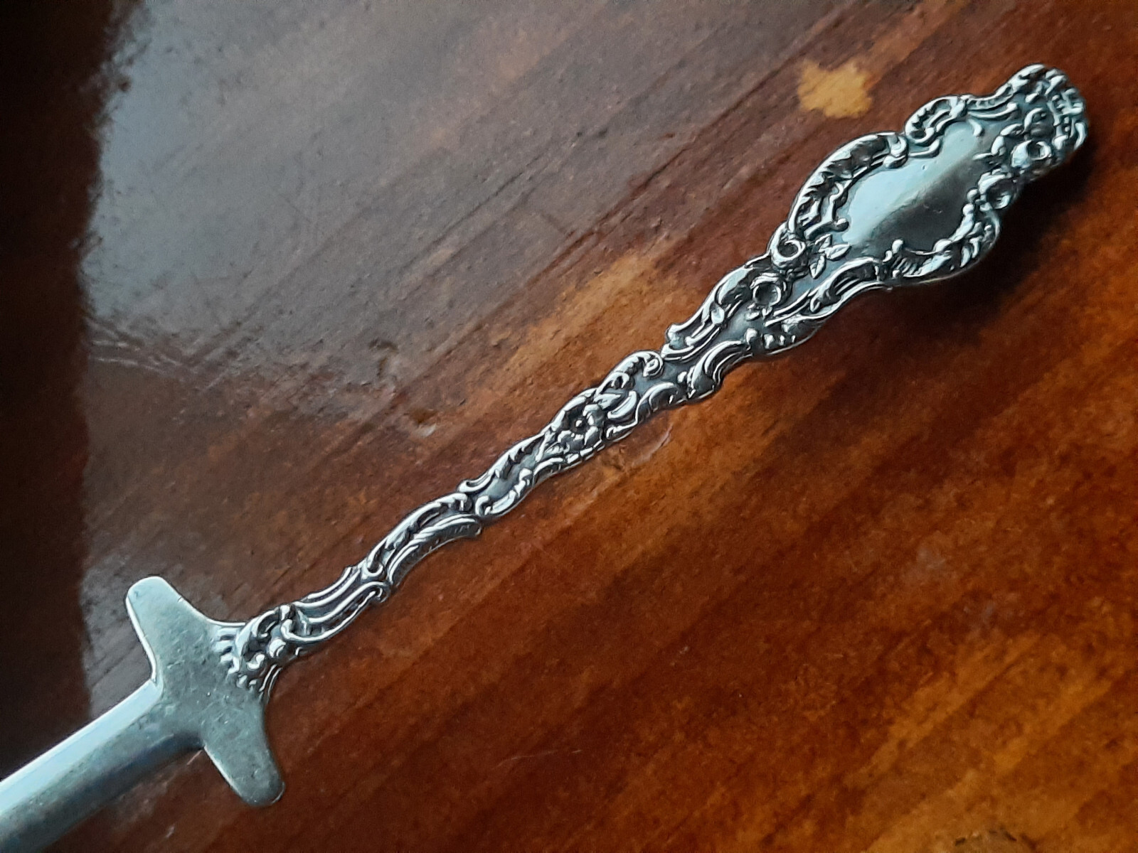 Sterling Silver Durgin Watteau Sword Letter Opener, No monogram