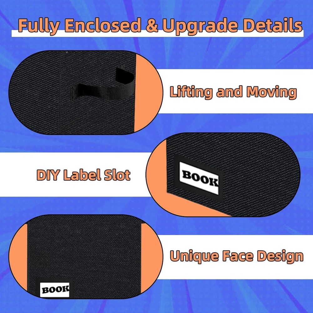 Collapsible 2-Pack Comic Book Storage Box - Durable & Water-Resistant