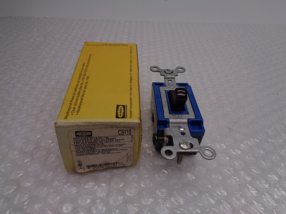 HUBBELL CS115 SWITCH BROWN NSMP