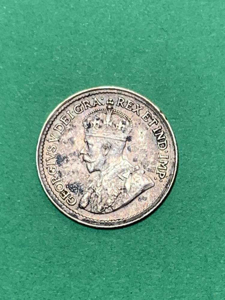 1920 Canada Silver 5 Cents (A0922)