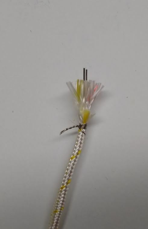 High Temperature K-type Thermocouple Wire AWG 24 Solid w Ceramic Insulation 1 yd