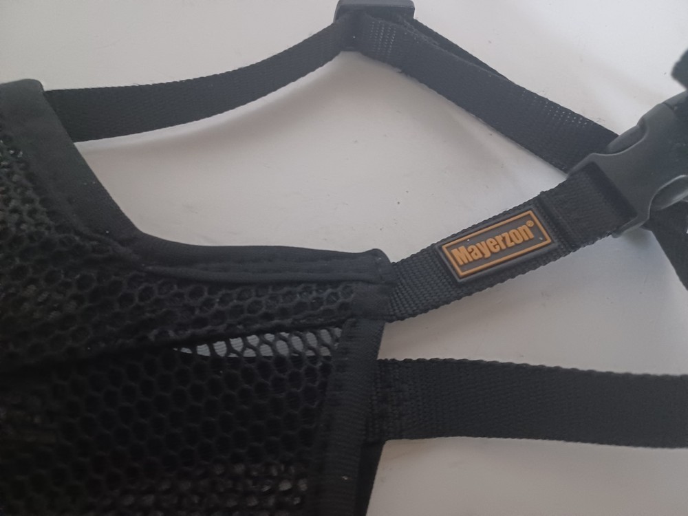 Mayerzon Breathable Mesh Dog Muzzle -Large Black