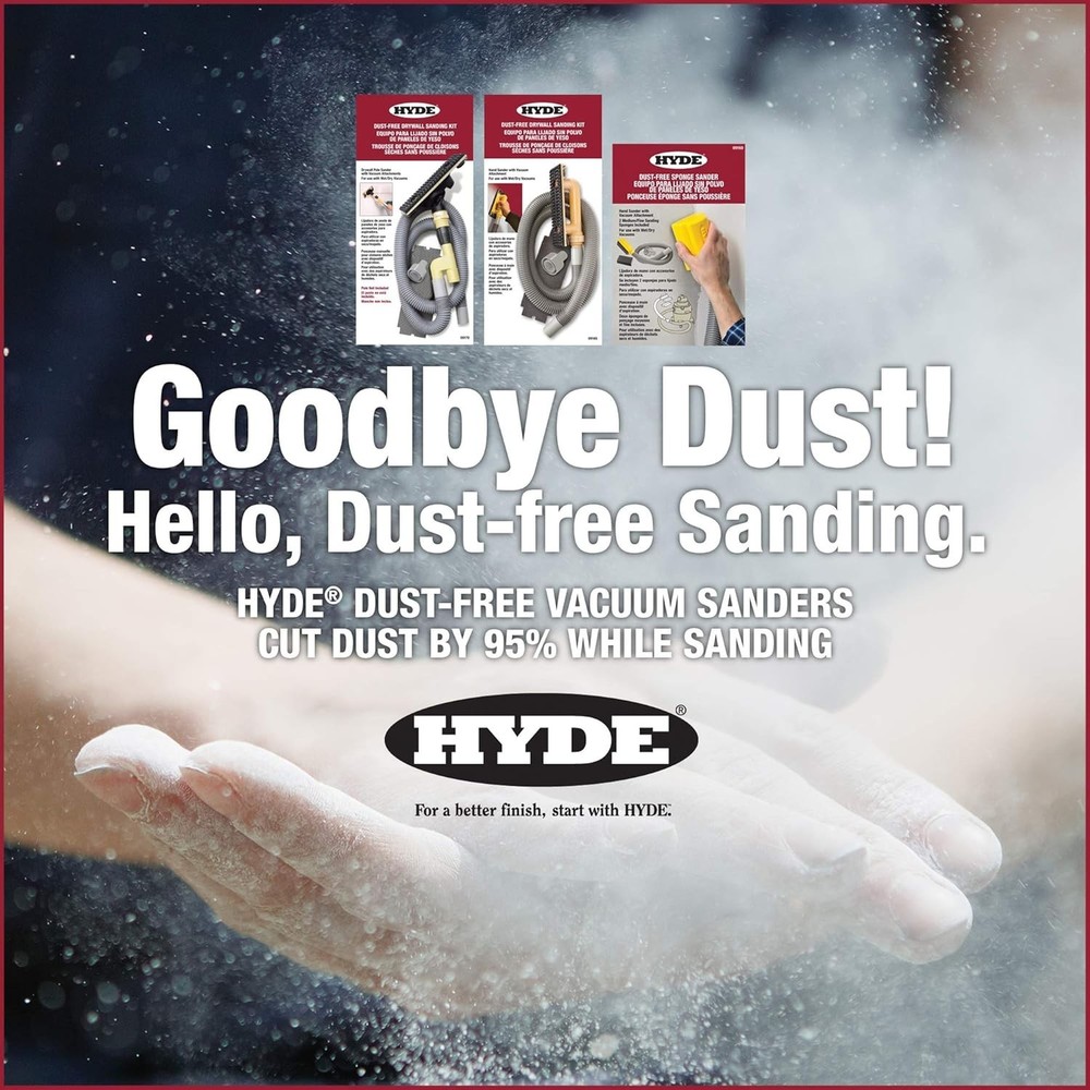 Effortless Drywall Sanding with Corded Electric Hand Sander - Dust-Free Solution