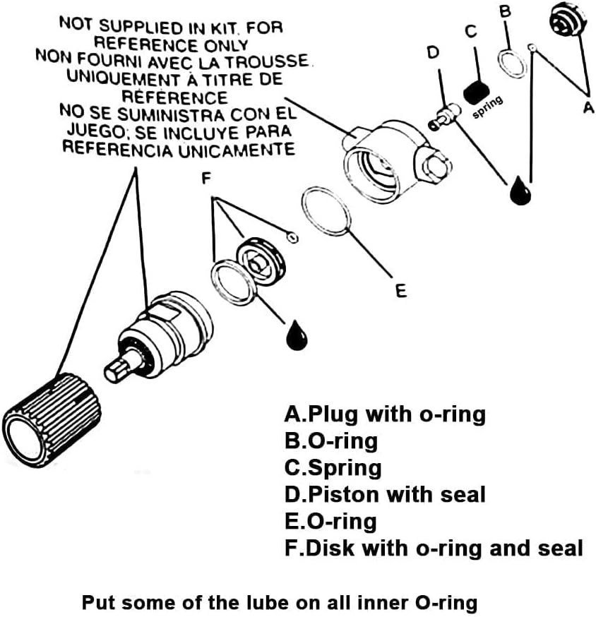 D55155 Air Compressor Regulator Replacement Kit - Includes Lube for Efficiency