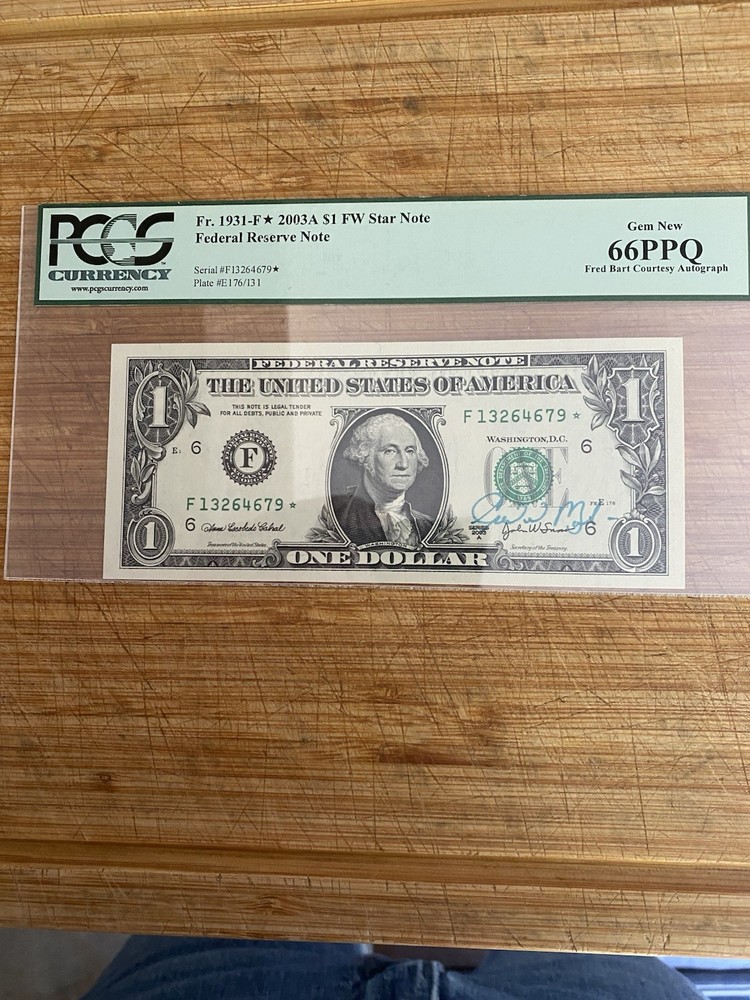 Autograph Star Note By Fred Bart