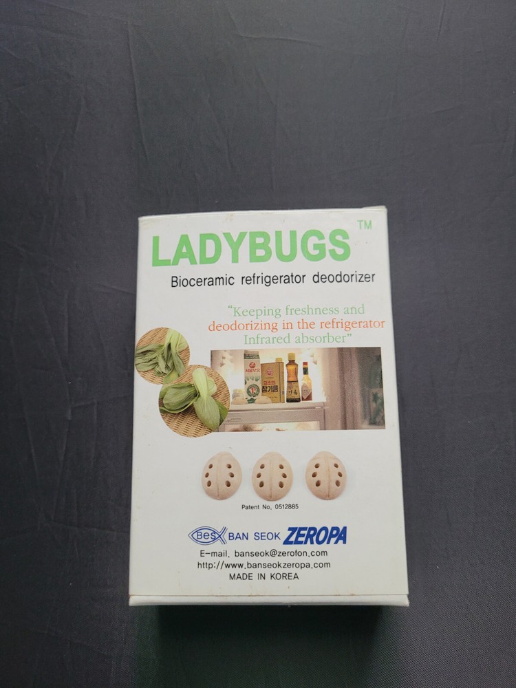 Bioceramic Ladybug Refrigerator/Freezer/Closet Deodorizer