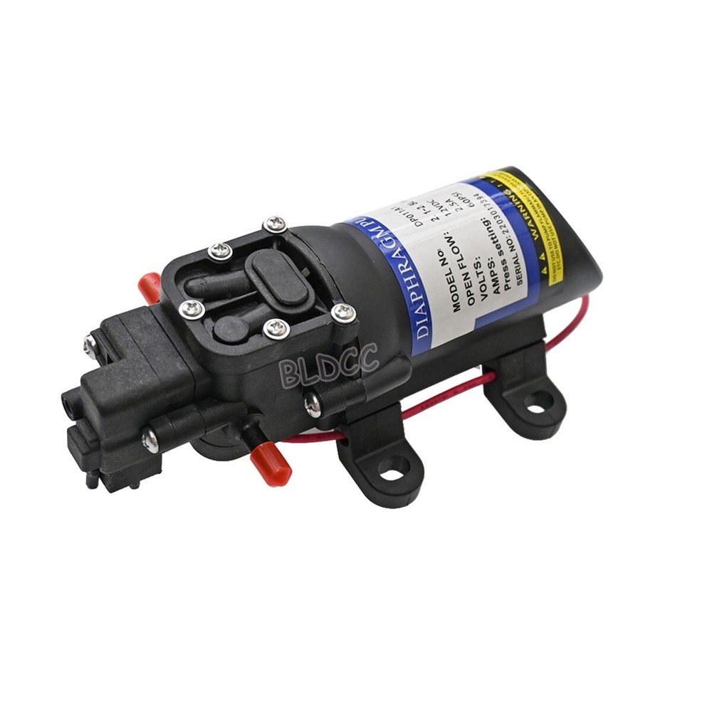 DC12V Diaphragm Pump 60PSI 2.5A 2.5L/M Micro Sprayer Water Pump Automatic Switch