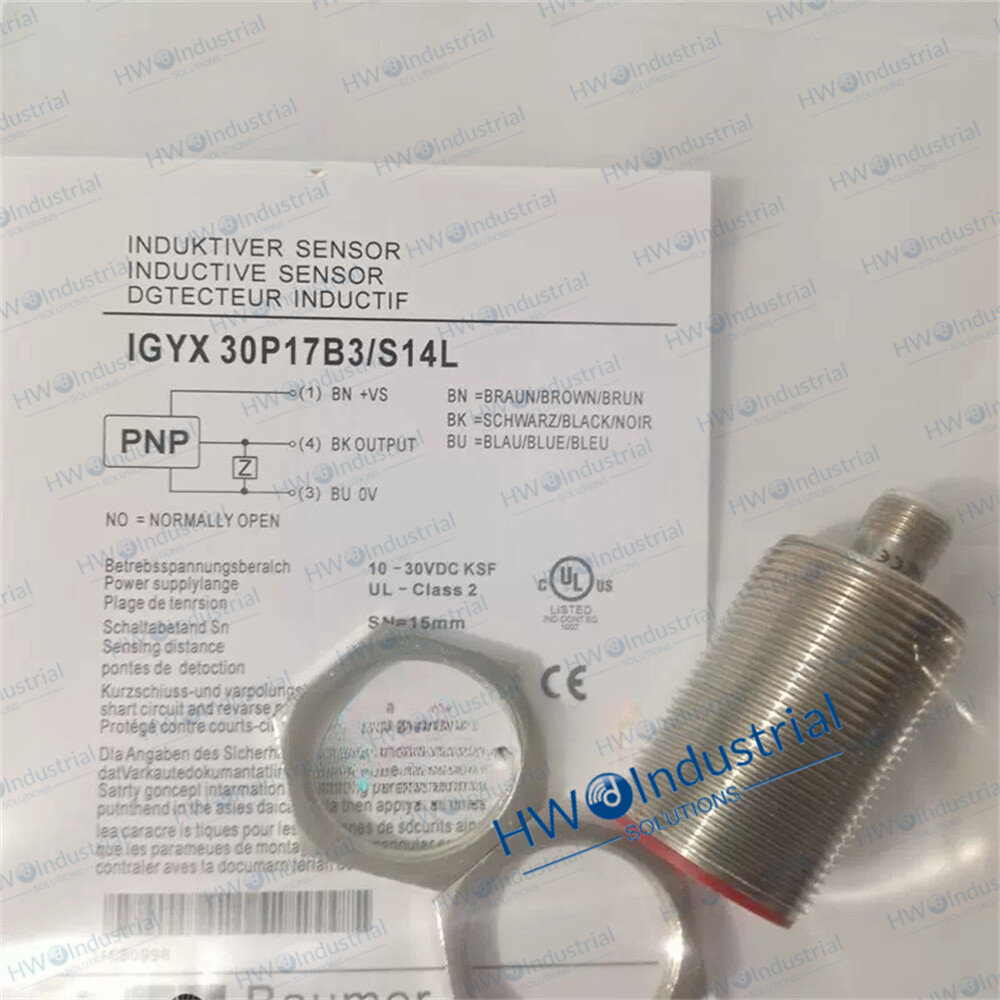 1/piece IGYX 30P17B3/S14L Inductive Sensor for Baumer Proximity Switch NEW
