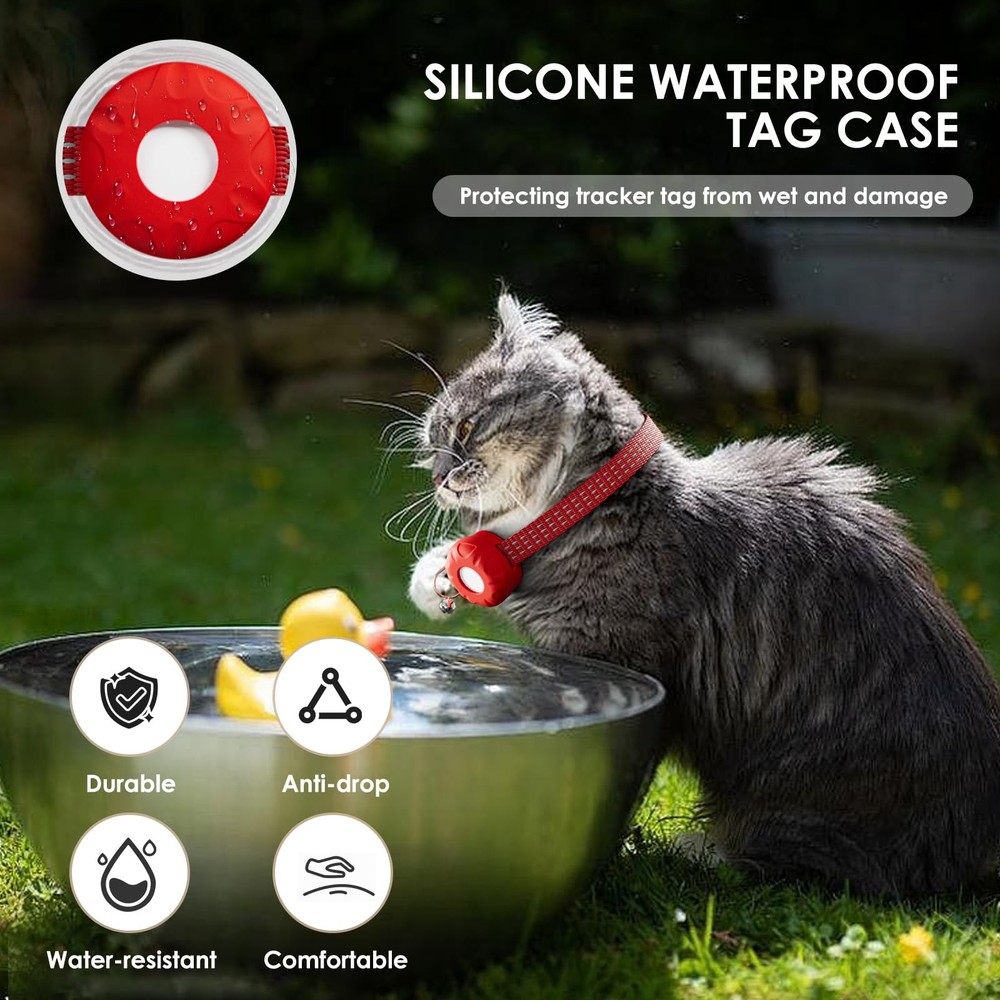 Cat Tracker, Lightweight Pet Tracker for Cats, GPS Tracker for Cats, Compatib...
