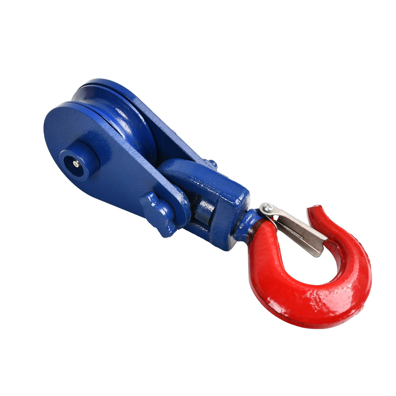 2 Ton Snatch Block with Swivel Hook Safety Latch 3" Sheave 3/8" Cable Wire Rope