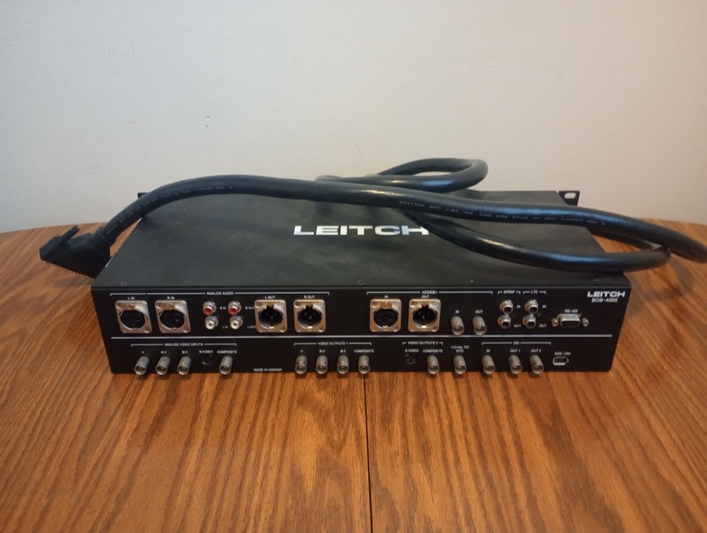 Leitch BOB4000 Professional AV Breakout Box  UNTESTED!