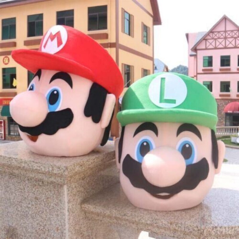 Super Mario Mascot Costume Cosplay Party Fancy Dress Brothers Suits Adult Size