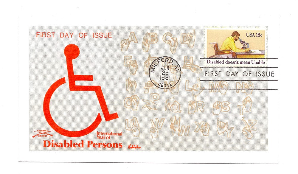 1925 Disabled Persons Colonial FDC
