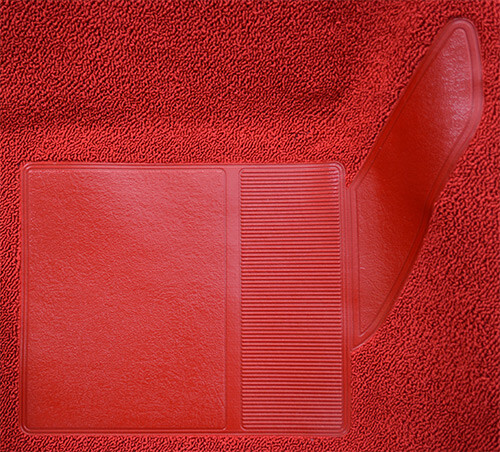 Mustang Carpet Molded 2 Piece with Toe Pad Nylon 1965 1966 1967 1968 - ACC