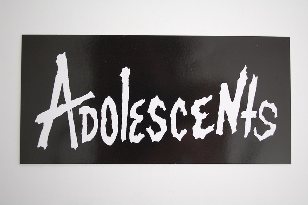 Adolescents Sticker Vinyl Decal 6" X 3"  Punk Rock Bad Religion 7 Seconds (84)