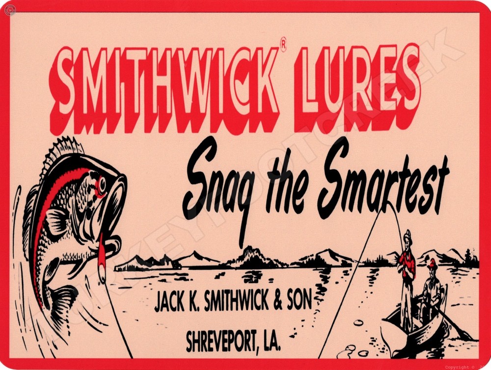 Smithwick Lures 9" x 12" Metal Sign