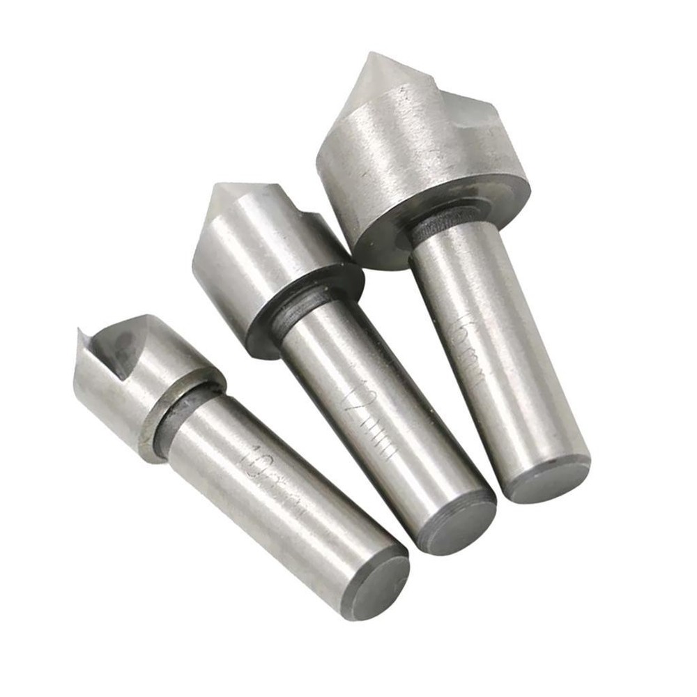 3pcs Taper End Mill HSS Chamfering Cutting Tool for