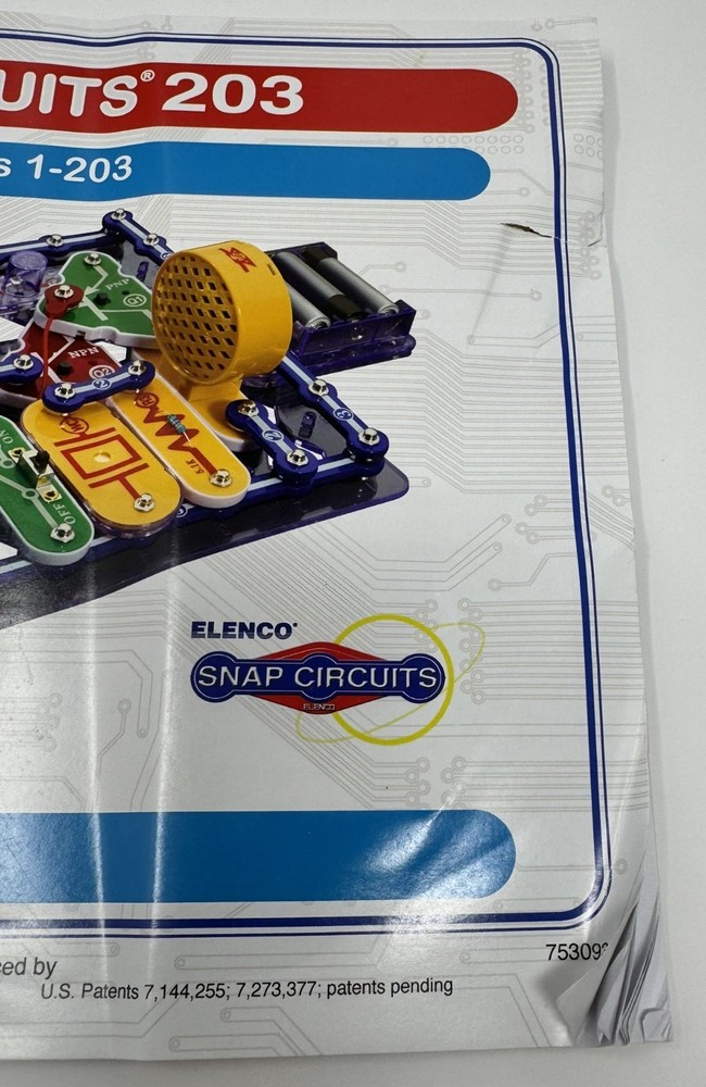 Snap Circuits 203 Electronic Experimental Kit Complete with Manual 200+ Projects