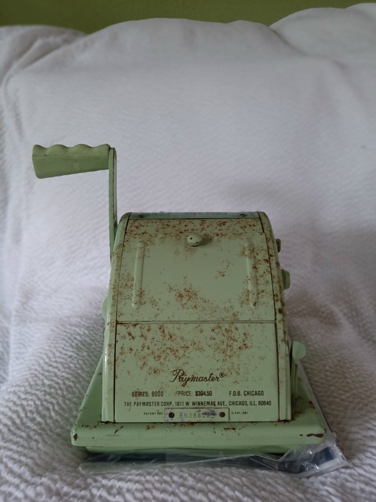Paymaster Ribbon Writer Series 8000-No Key.