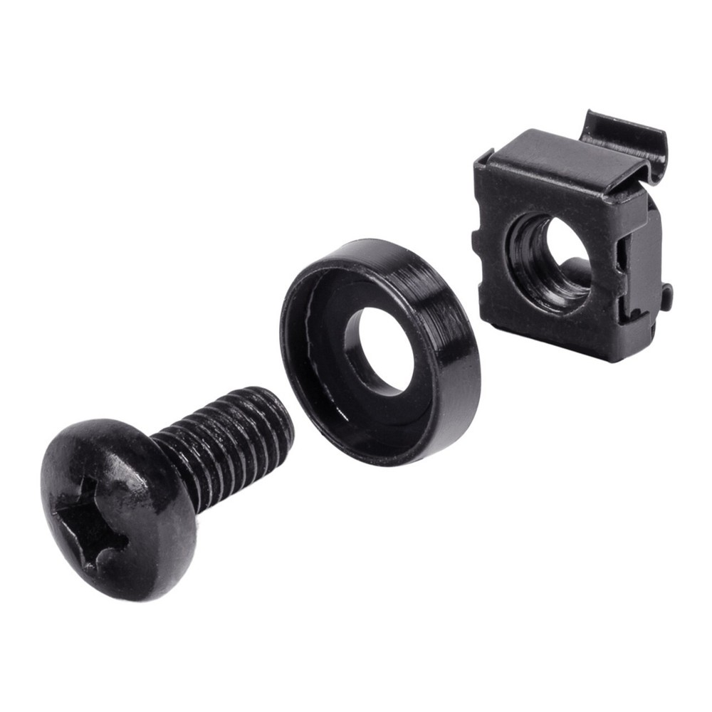 M6 Rack Mount Cage Nuts & Screws, Washers, Square Clips - Server Bag Pack Lot