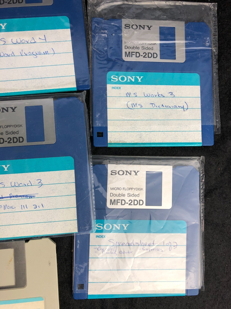 Vintage Macintosh Mircrosoft Multiplan Excel Basics Disks