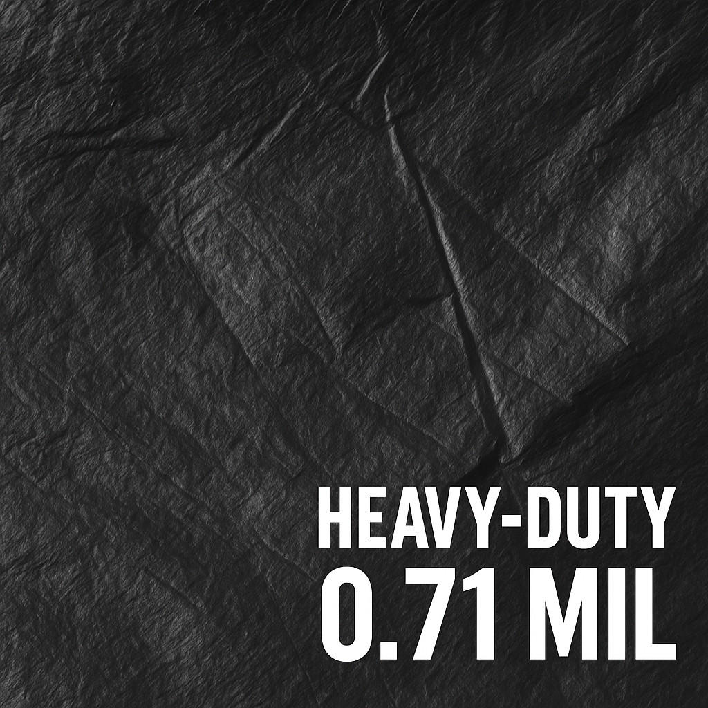 Black Heavy Duty T-Shirt Bags 17x8x29 Extra Large Grocery Retail Bags Bulk