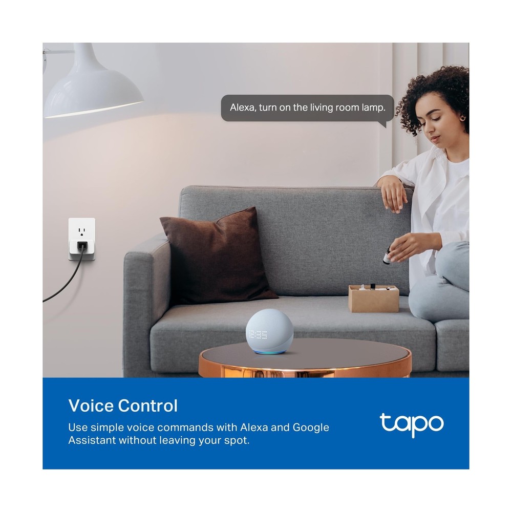 TP-Link 𝗧𝗮𝗽𝗼 Smart Plug Wi-Fi Mini, Energy Monit