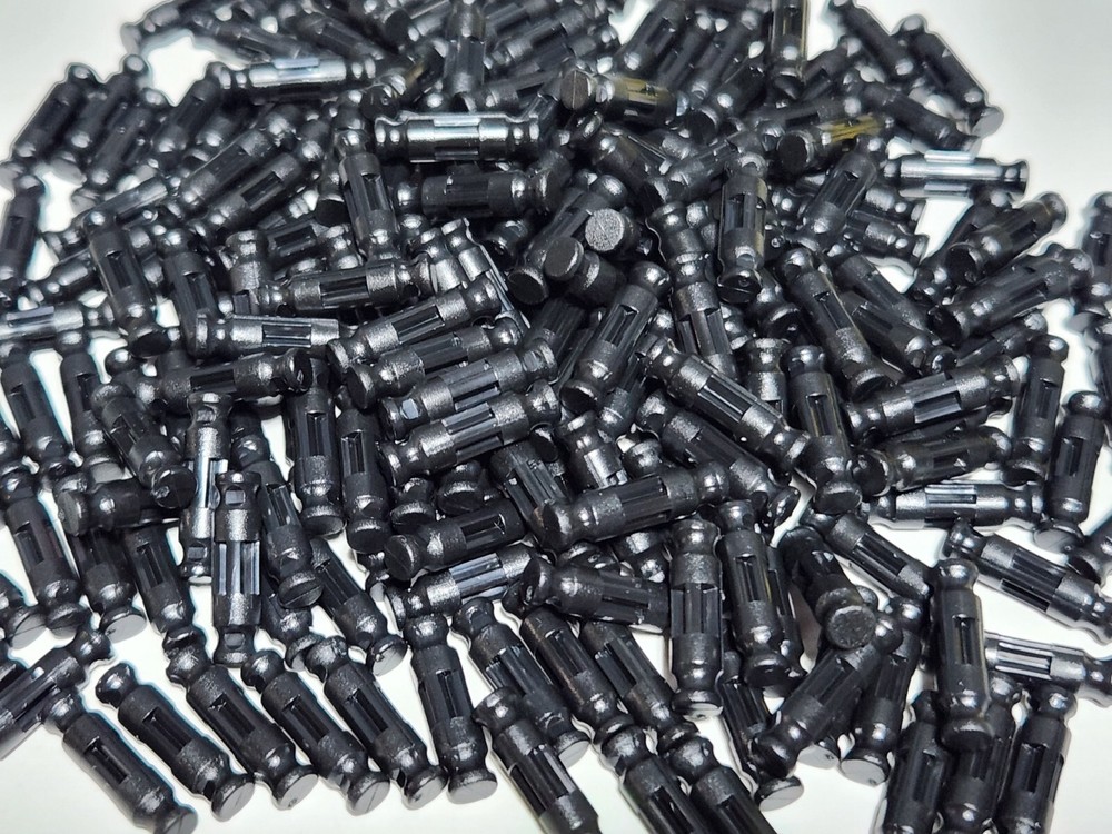 200 MICRO K'NEX Black Rods 0.5" Small Mini Tiny Replacement Parts KNEX