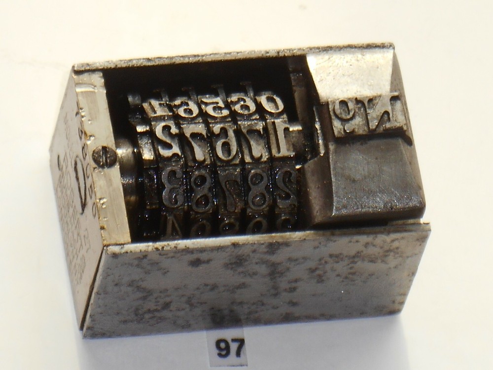 Letterpress Numbering machine | (Roberts #27) | 97