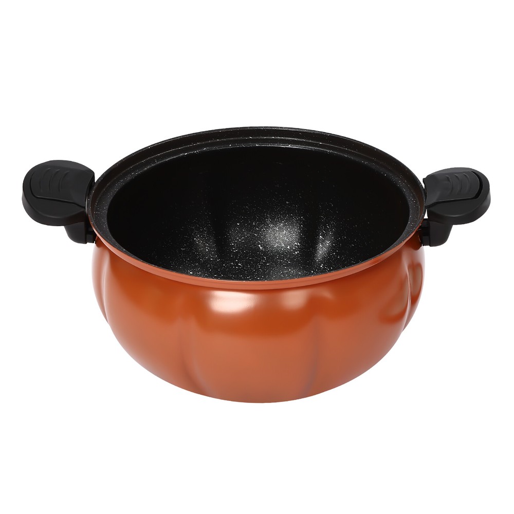 Micro Pressure Cooker - Pumpkin Shape, 8L Capacity, Non-Stick Design
