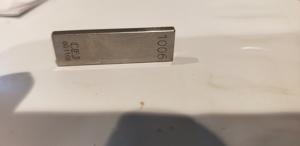 .1006" CEJ Rectangular Steel Gage Gauge Block