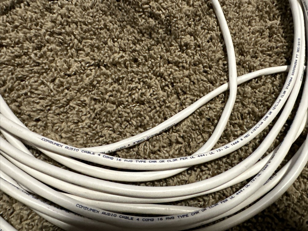 Condumex Audio Cable 30' 16 AWG 4 White
