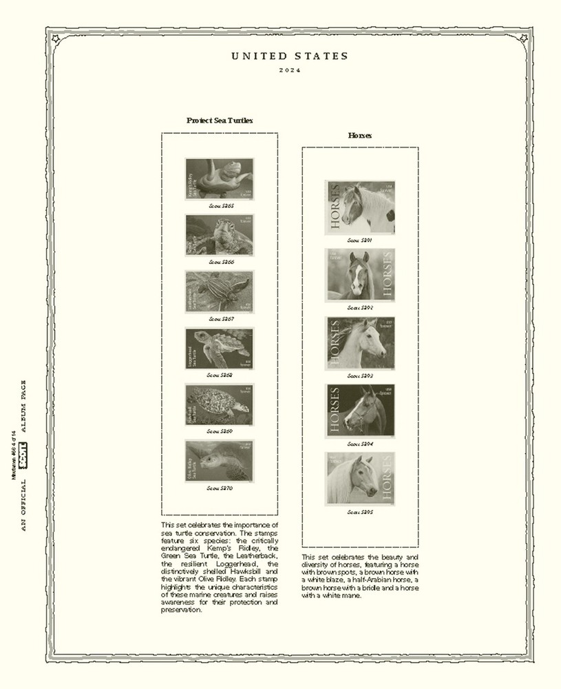 Scott US Minuteman Supplement #56 for Stamp issued in 2024