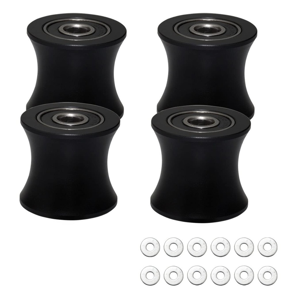 FRECCU Total Gym Replacement Set of 4 Wheels/Rollers Compatible with Models D...