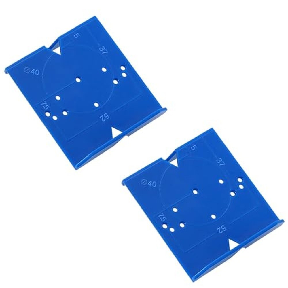 ABS Plastic 2PC Hinge Hole Locator for Cabinet Door Drill Guide Template