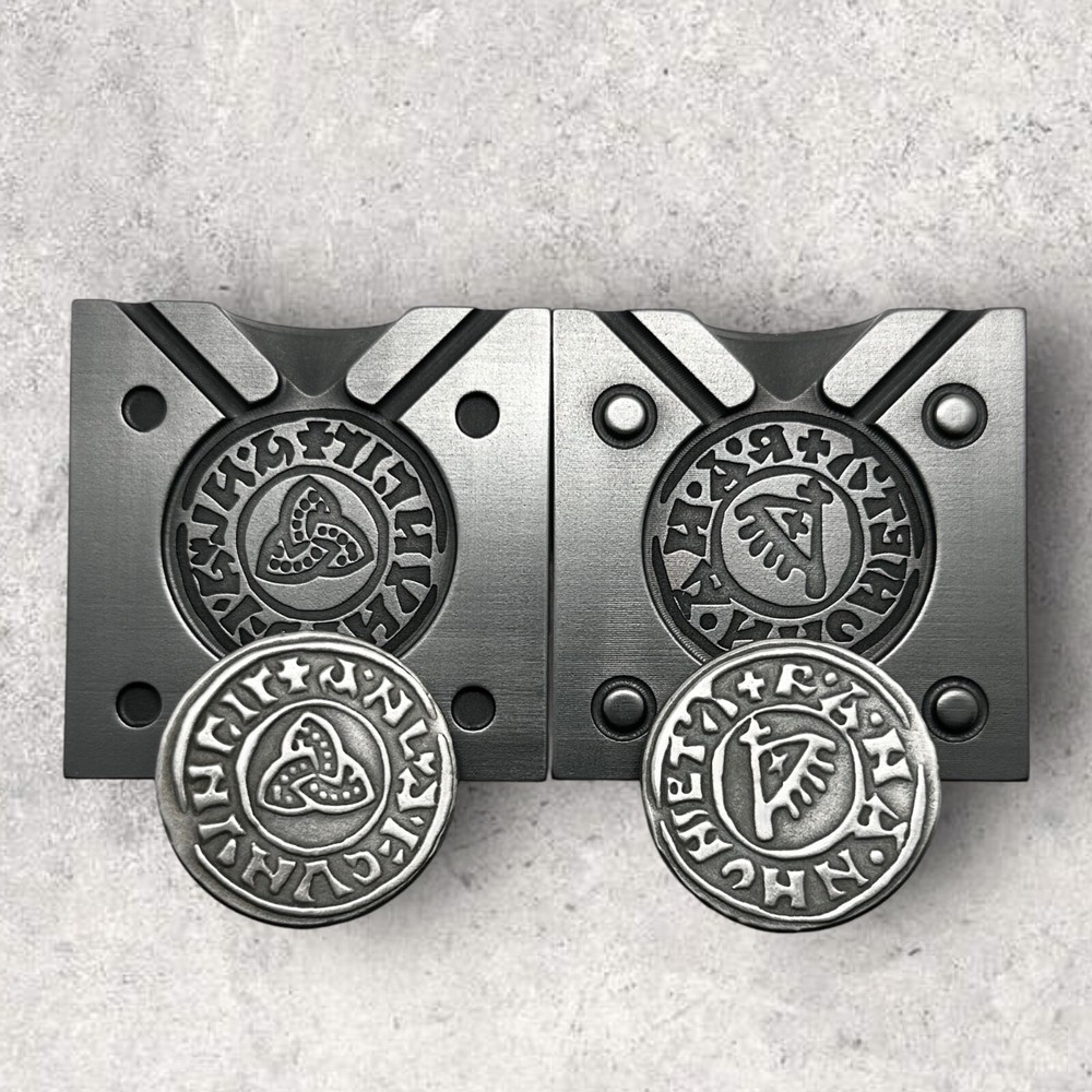 VIKING TRIQUETRA - (2 Sided) Graphite Coin Mold