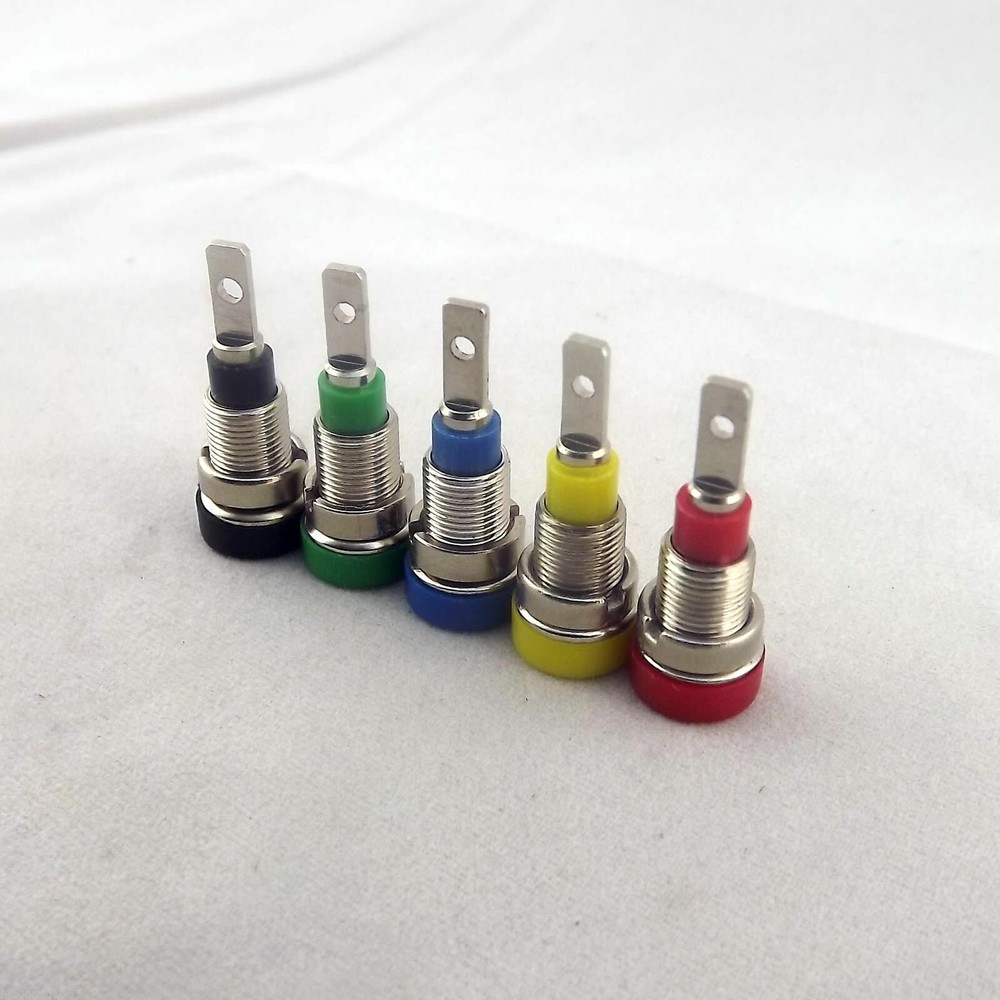 50x 2mm Binding Post Banana Socket Panel Mount Test Probe Multimeter Instrument