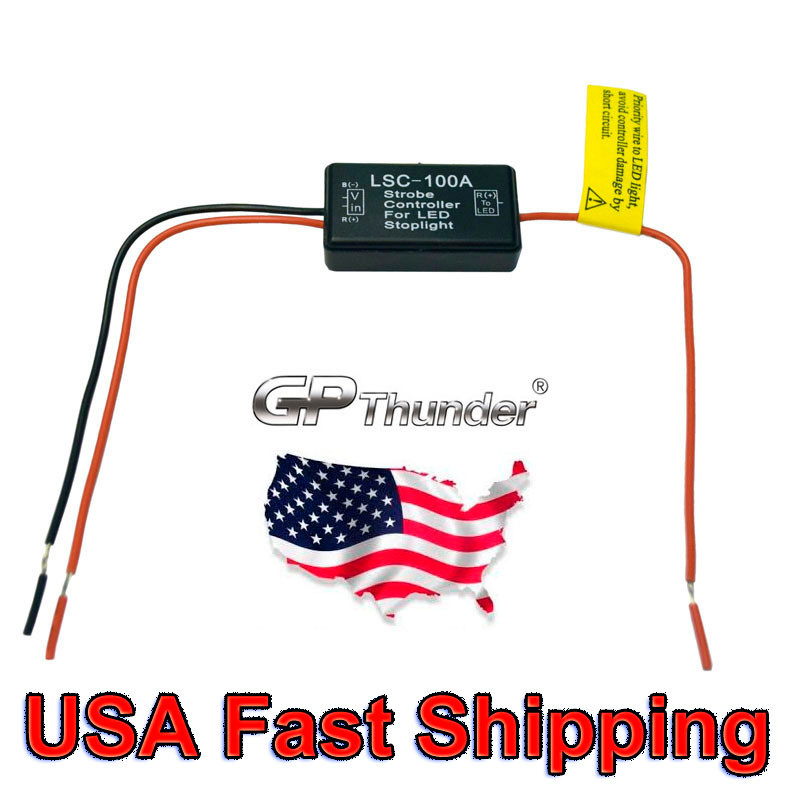 LED Brake Stop Light Lamp Flasher Flash Strobe Controller 12V-24V New USA