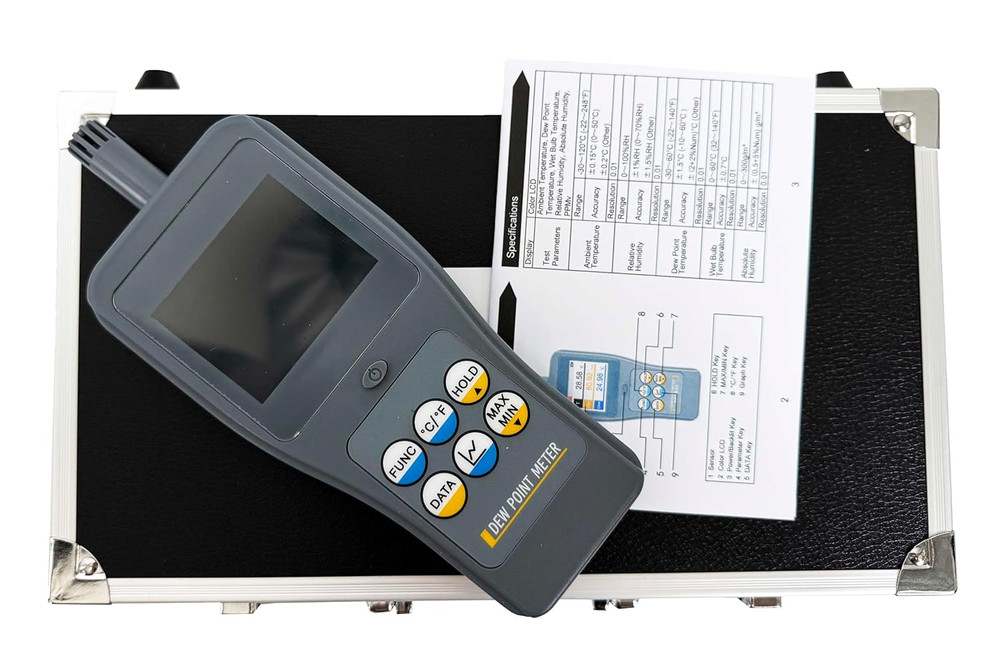 Dew Point Meter Tester With Data Hold Function Automatic Power Off Function