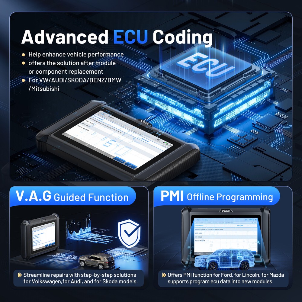 2025 XTOOL D7W Bidirectional OBD2 Diagnostic Scanner Key Programmer FCA AutoAuth