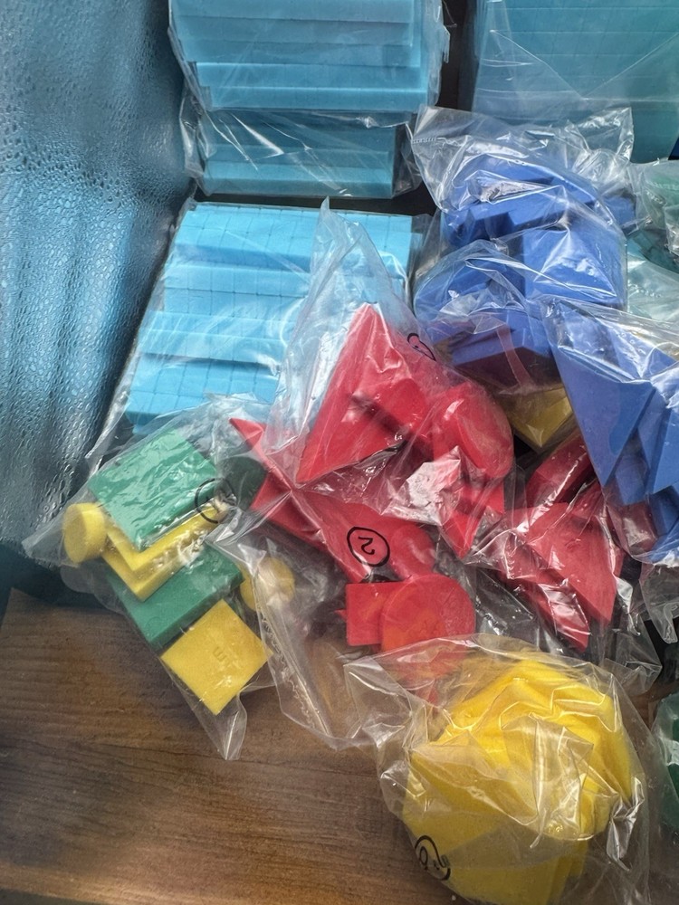 Math manipulatives lot Geometry Shapes Homeschool