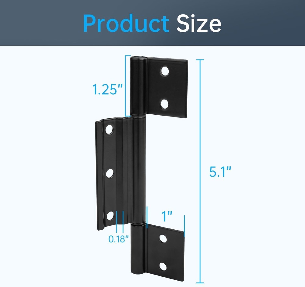3 Pcs Storm Door Hinges Replacement fits for Larson Screen Hinges, Black