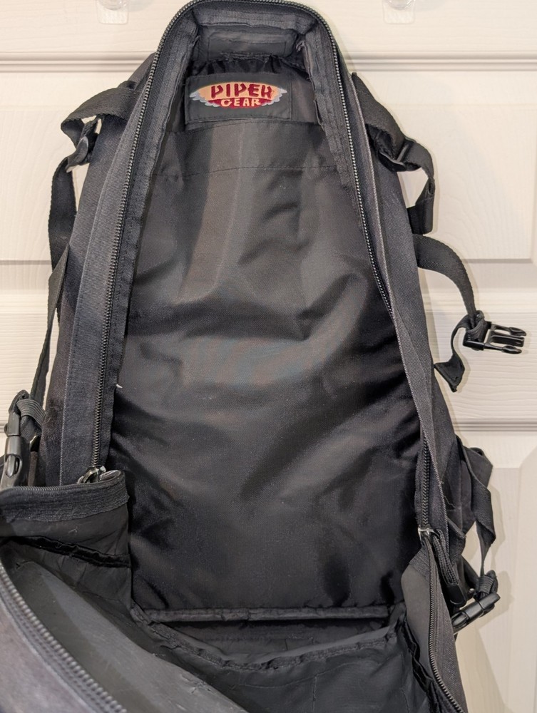Piper Gear Large Bugout Bag Expanding Backpack Black