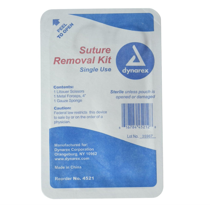 Dynarex-4521 Suture Removal Kit, Sterile - 1 Each