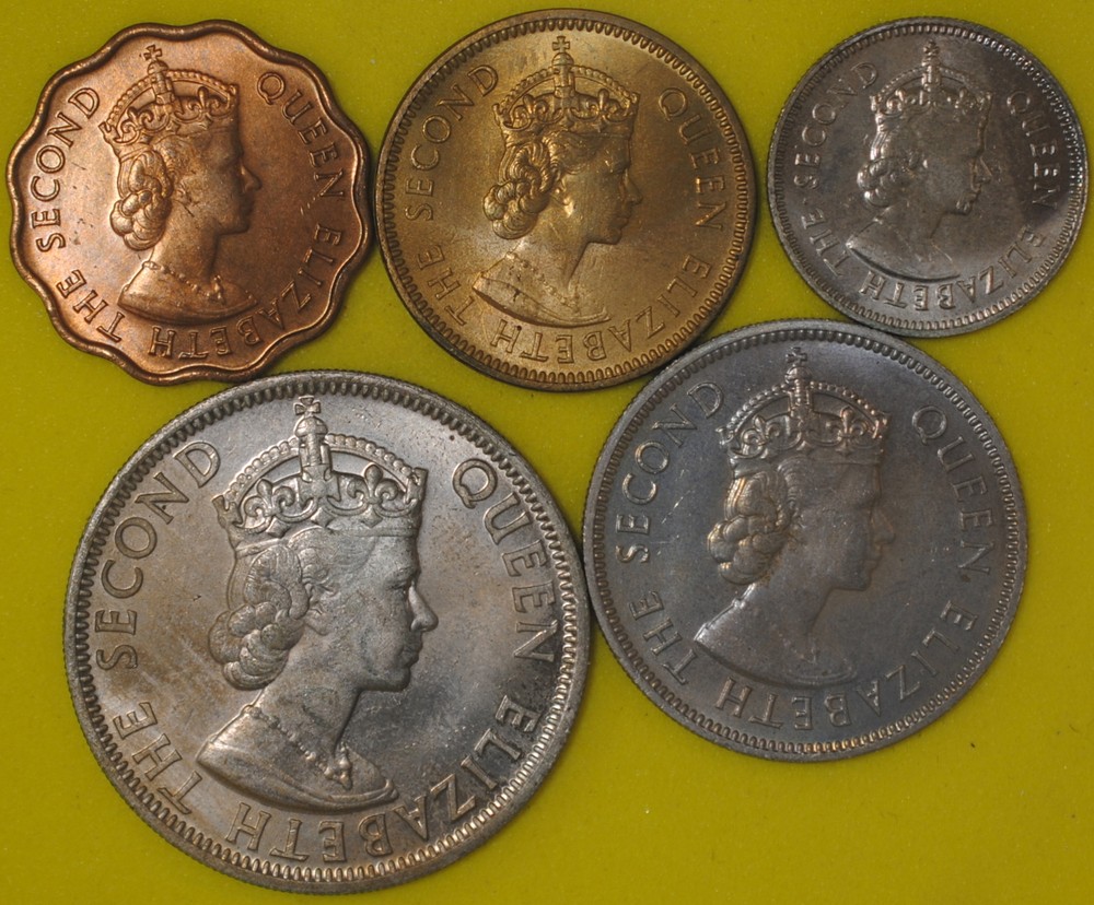 1974 Belize Cent-50 Cents BU