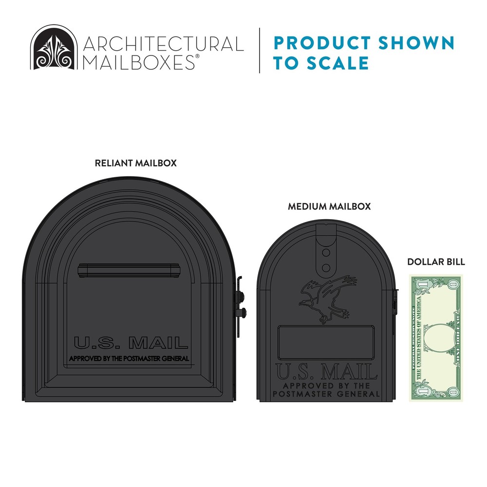 L Mailboxes Reliant Galvanized Steel Locking Post Mount Mailbox Compatibility Co