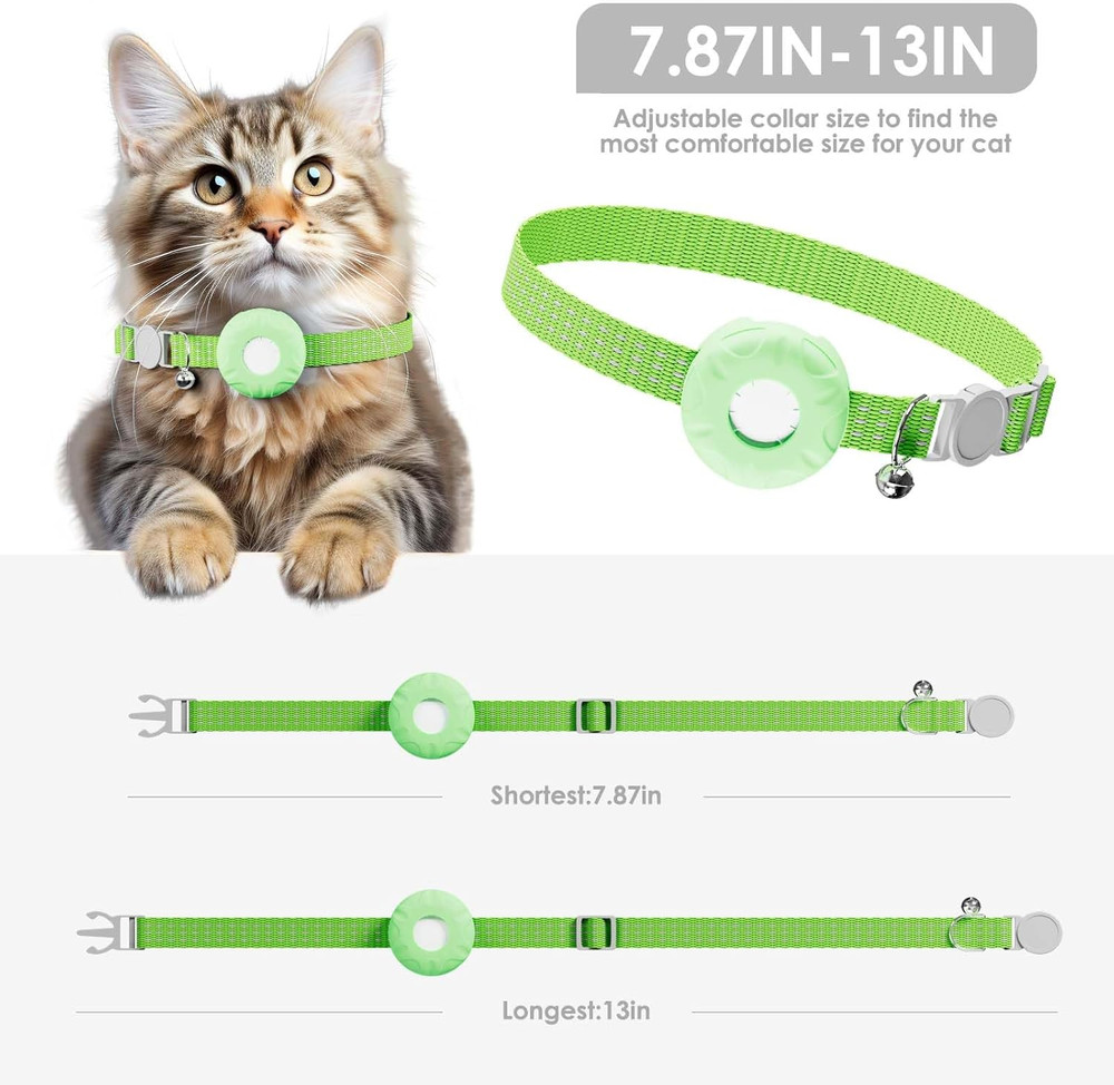 Cat Tracker, MINI Pet Tracker for Cats, No Monthly Fee GPS Tracker for Cat, Comp