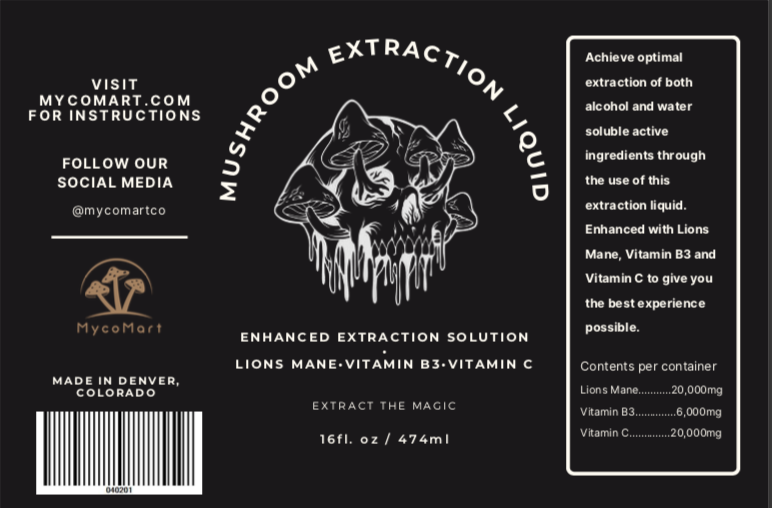 Mushroom Extraction Liquid 16 oz