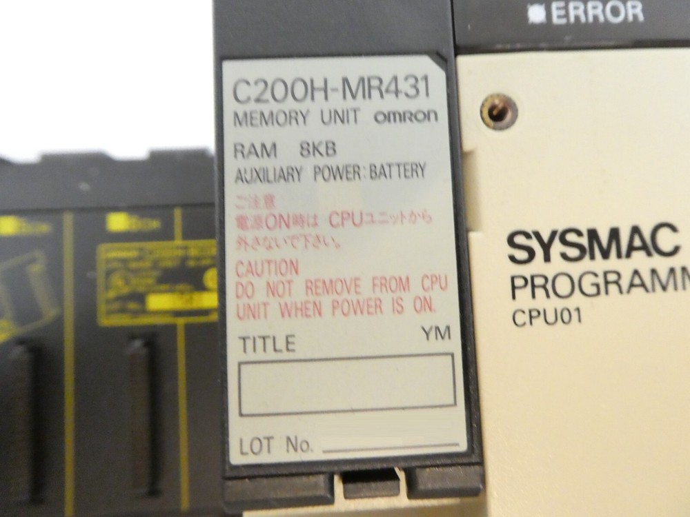 Omron C200H Programmable Logic Controller PLC Sysmac C200H-MR431 Working Surplus