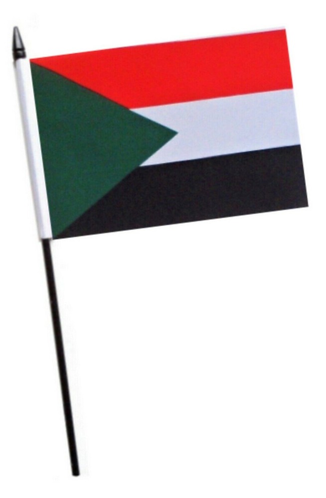 Sudan Small Hand Flag (6" x 4")